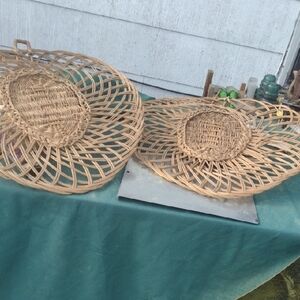 Handcrafted Woven Basket Set - Natural Brown